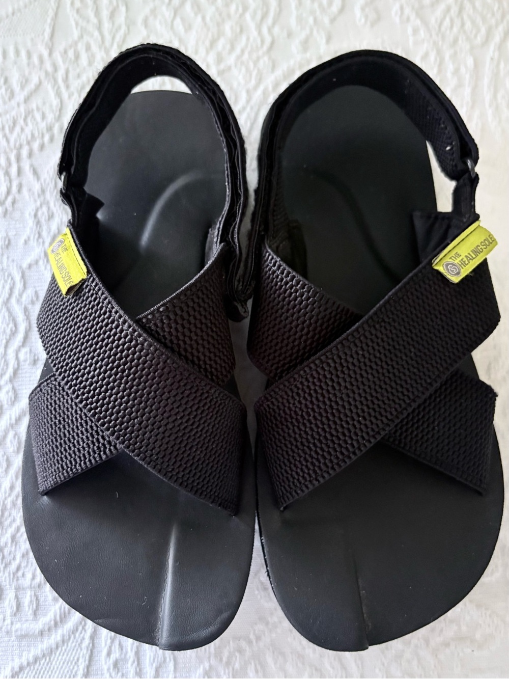 The Healing Sole Everett Black Sandals Plantar Fasciitis Women’s Size 7.5